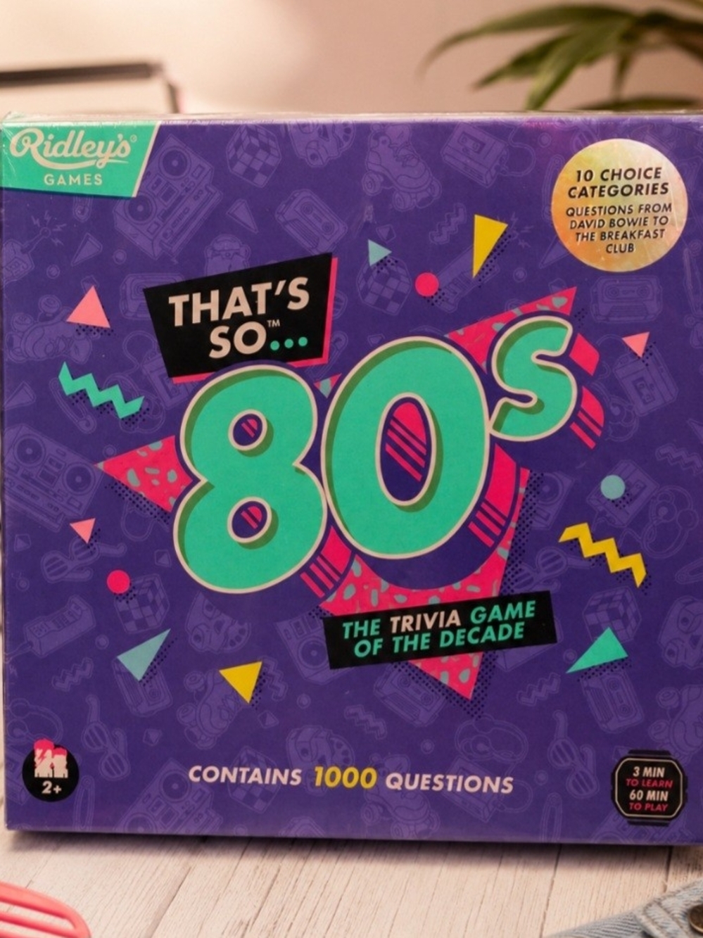 Ridley's That's So 80s Trivia Game — Purple & Teal